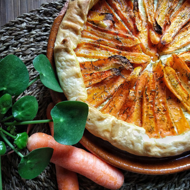 ricetta xebon Torta salata di carote con ricotta ed aneto